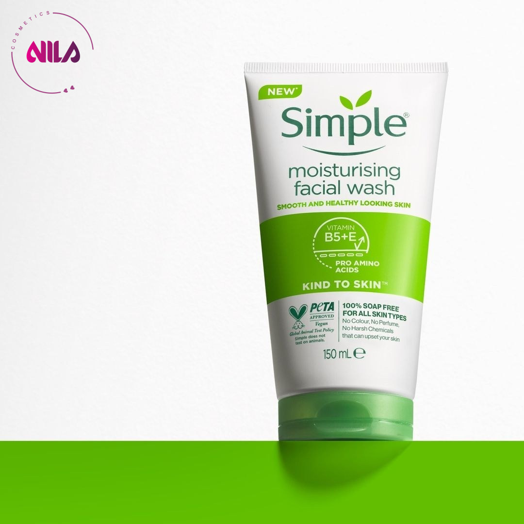 ژل شست و شو صورت سیمپل آبرسان مدل Moisturising